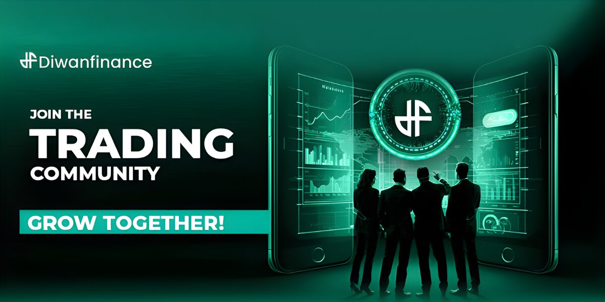 Diwan Finance branding, representing a disciplined trading community focused on security, efficiency, and precision in finance.