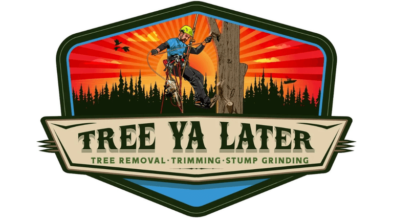 Tree Ya Later LLC logo representing professional tree removal, trimming, and stump grinding services with a safety-first approach in New Jersey communities