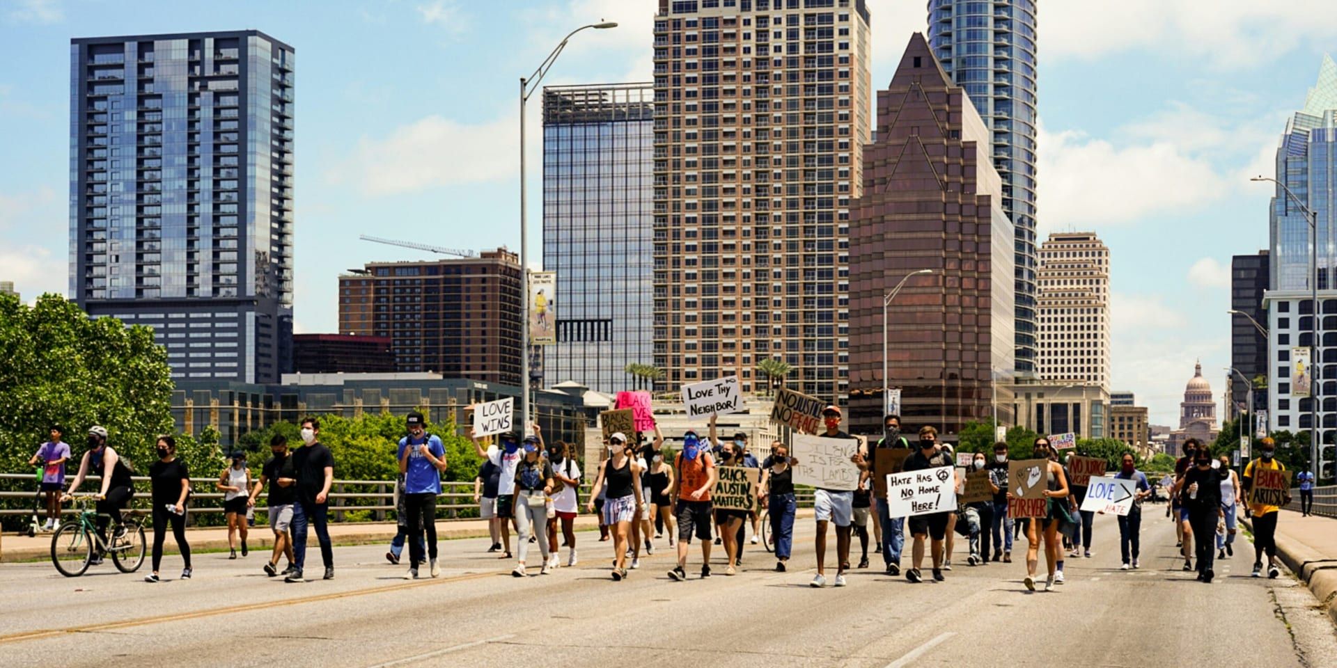No Kings Protest Draws Thousands in Houston